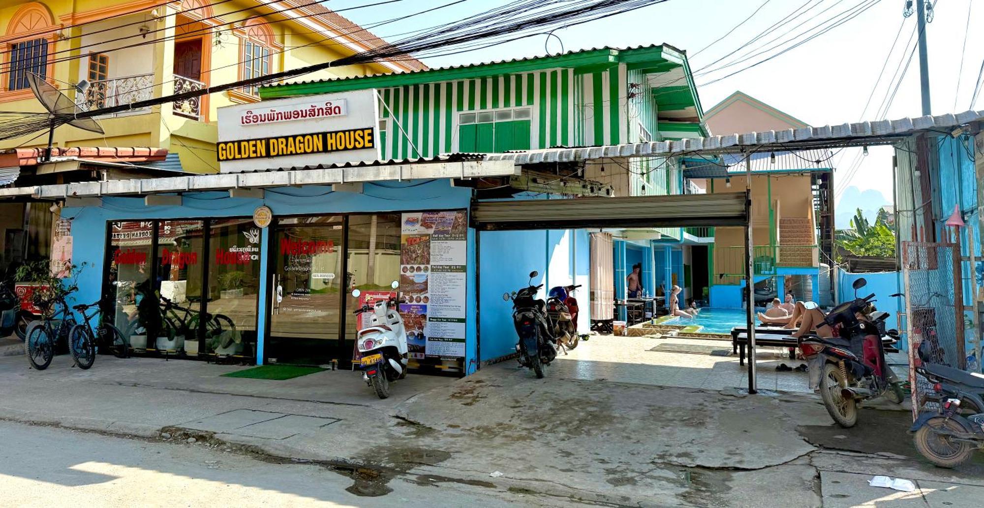 Golden Dragon House Vang Vieng Exterior foto